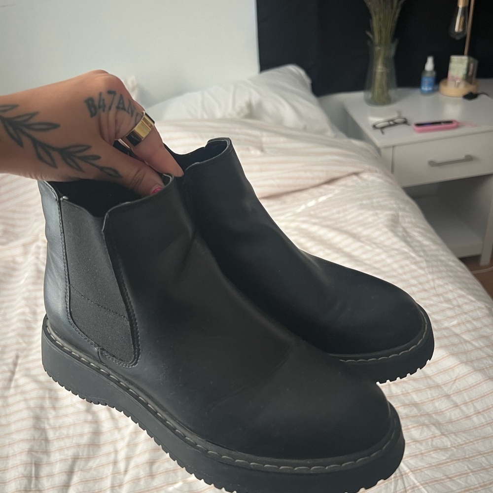 Madden Girl Black Ankle Booties